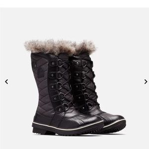 Sorel black Snow Boots